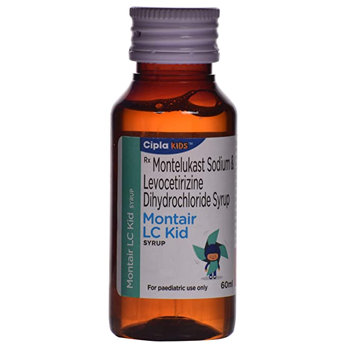 Montair LC Kid Syrup 60ml for Sneezing and Allergies in children