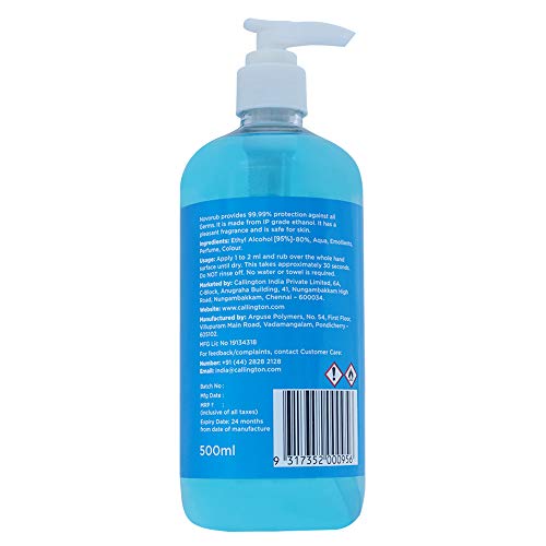 NovoRub Floral Sanitizer/Hand Rub 500ml