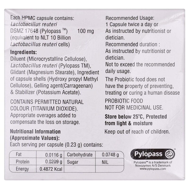 Pyloflush Capsule (Strip of 10) to maintain healthy gut