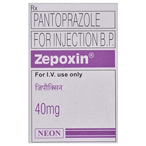 Zepoxin 40mg Injection contains Pantoprazole 40mg