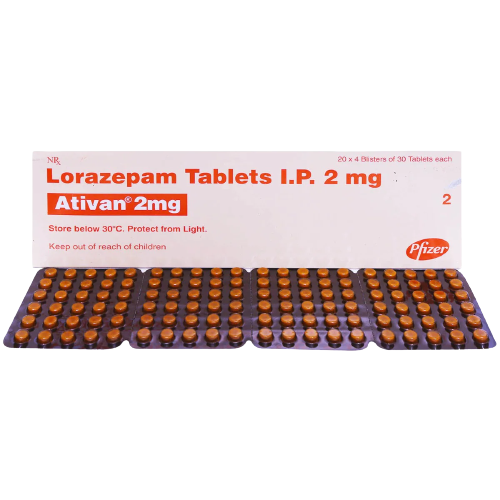 Ativan 2mg Tablet 30's contains Lorazepam 2mg