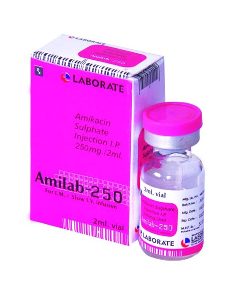 Amilab 250mg Injection 2ml antibiotic for bacterial infections