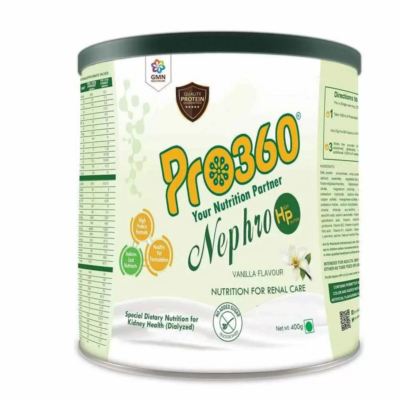 Pro360 Nephro High Protein Vanilla Blend for Renal Care 400g