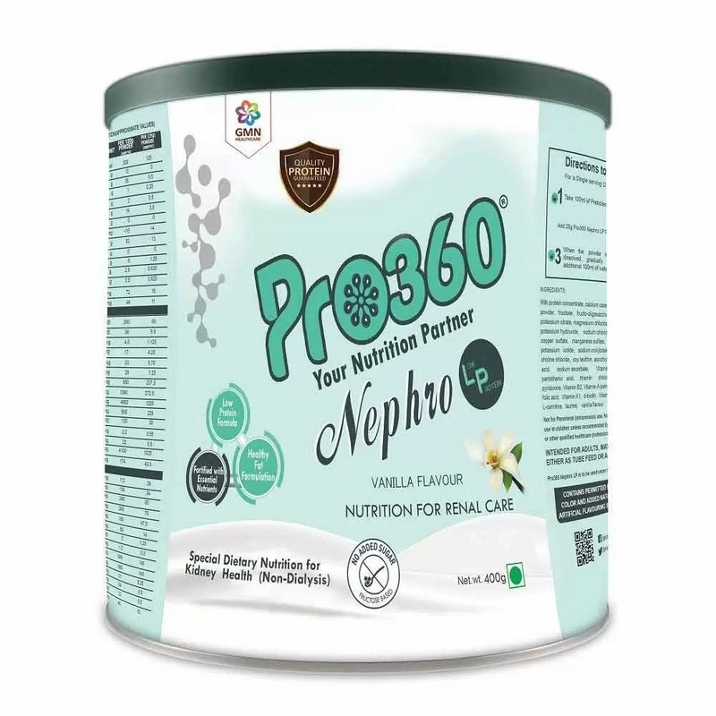 Pro360 Nephro Low Protein Vanilla Blend for Renal Care 400g