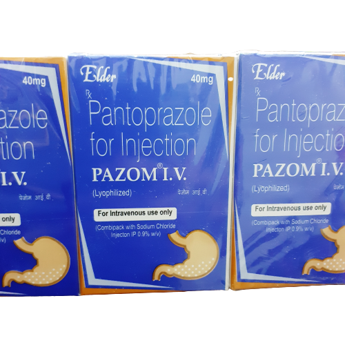 Pazom 40mg Injection contains Pantoprazole 40mg