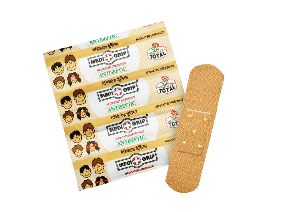 Medigrip Total Antiseptic Band-Aid (Pack of 100)