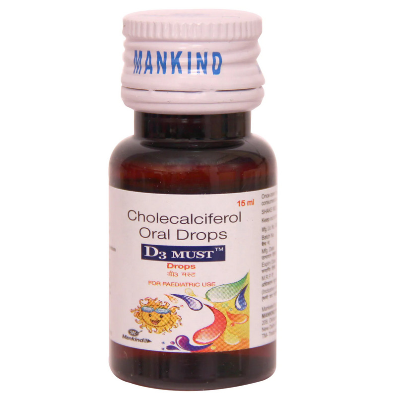 D3 Must Oral Drops 15ml Cholecalciferol 400IU