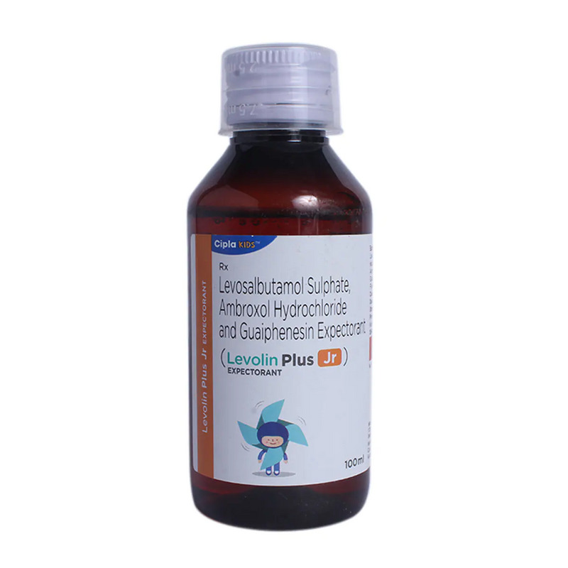 Levolin Plus Jr Expectorant 100ml for cough with mucus