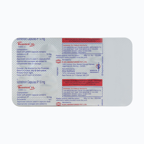 Resoten 10 Capsule (Strip of 10)