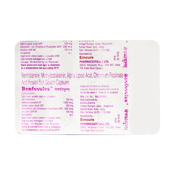 Benfosules Capsule (Strip of 10)