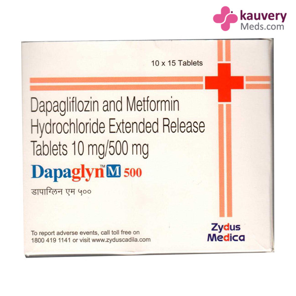 Dapaglyn M 500 Tablet ER (Strip of 15) for Type 2 diabetes mellitus