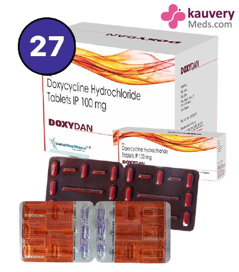 Doxydan Tablet (Strip of 8) contains Doxycycline 100mg