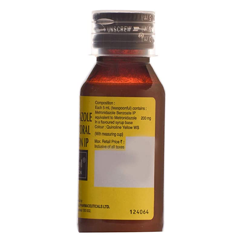 Metrogyl Suspension 60ml contains Metronidazole 200mg/5ml