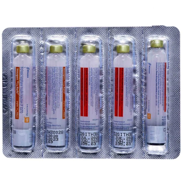 Insugen 30/70 100IU Refil Cartridge 3ml