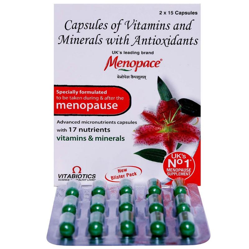 Menopace Capsule (Strip of 15) for menopausal symptoms