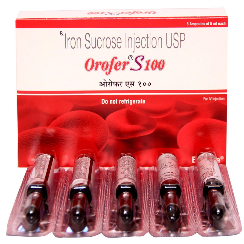 Orofer S 100 Injection 5ml for anemia