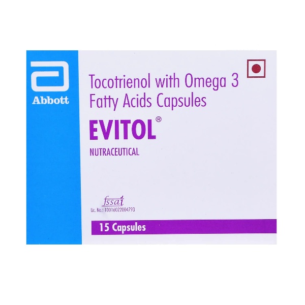 Evitol Capsule (Strip of 15) for Vitamin E deficiency