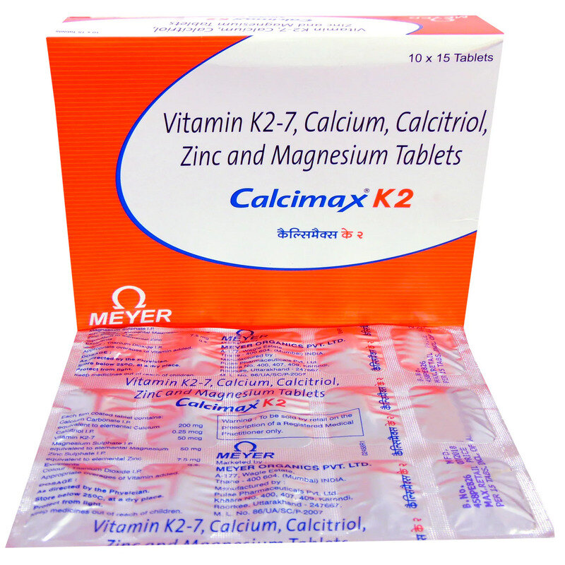 Calcimax K2 Tablet (Strip of 15) for immunity