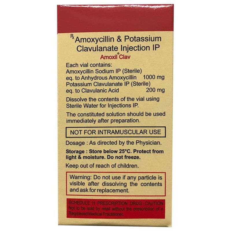 Amoxil Clav Injection (1 Vial)