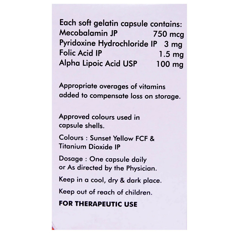 Meconerv Plus Capsule 10's for hyperhomocysteinemia