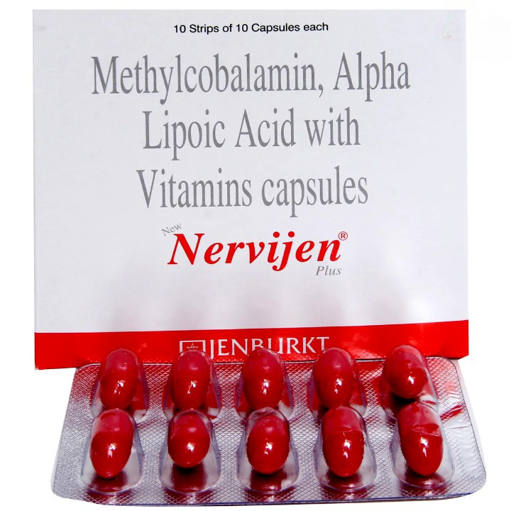 Nervijen Plus Capsule (Strip of 10) for Neuropathy, Nephropathy and Retinopathy