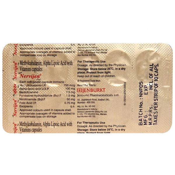 Nervijen Plus Capsule (Strip of 10)