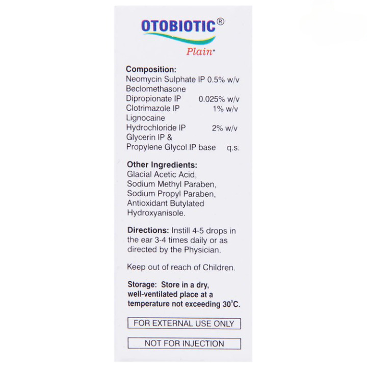 Otobiotic Plain Ear Drops 5ml