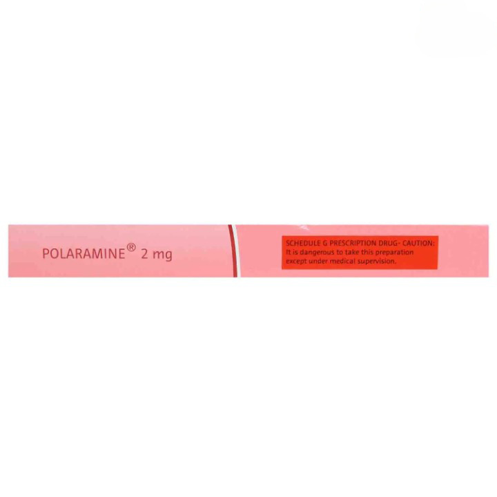 Polaramine 2mg Tablet for treatment of runny nose, sneezing, itching, redness, swelling, watery eyes