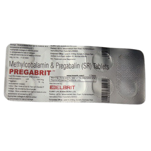 Pregabrit Tablet (Strip of 10) for treatment of neuropathic pain