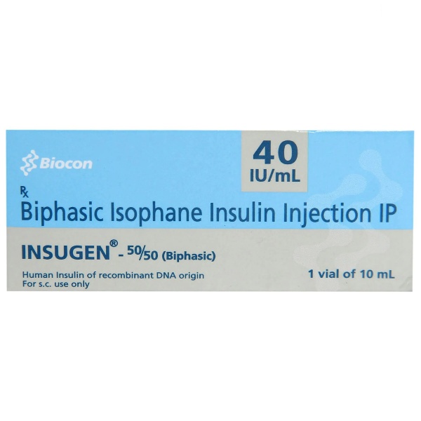 Insugen 50/50 40IU/ml Injection 10ml