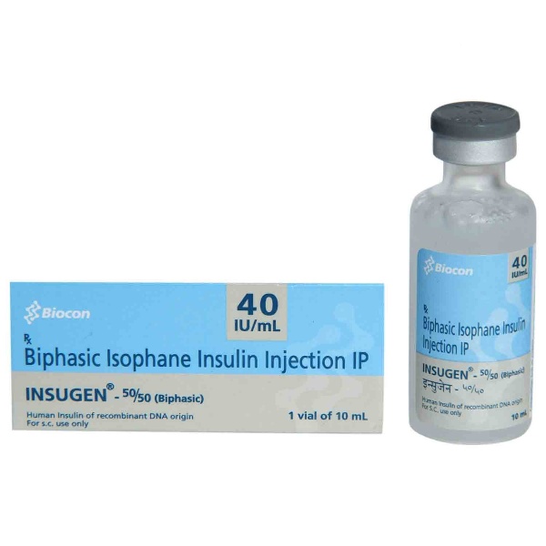 Insugen 50/50 40IU/ml Injection 10ml