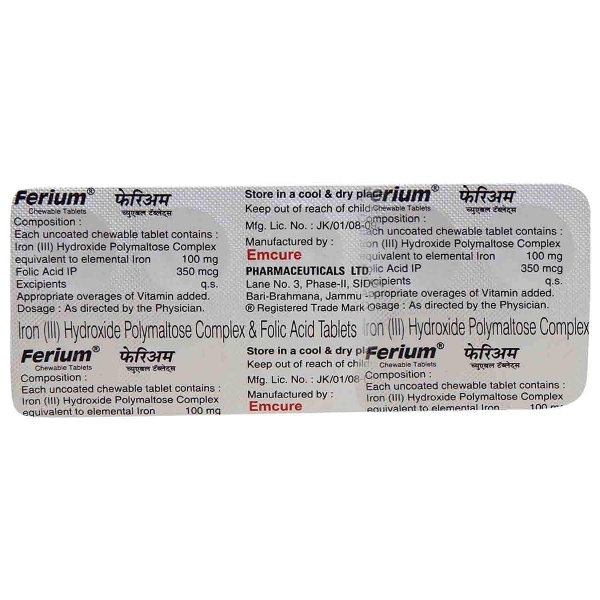 Ferium Chewable Tablet (Strip of 10)