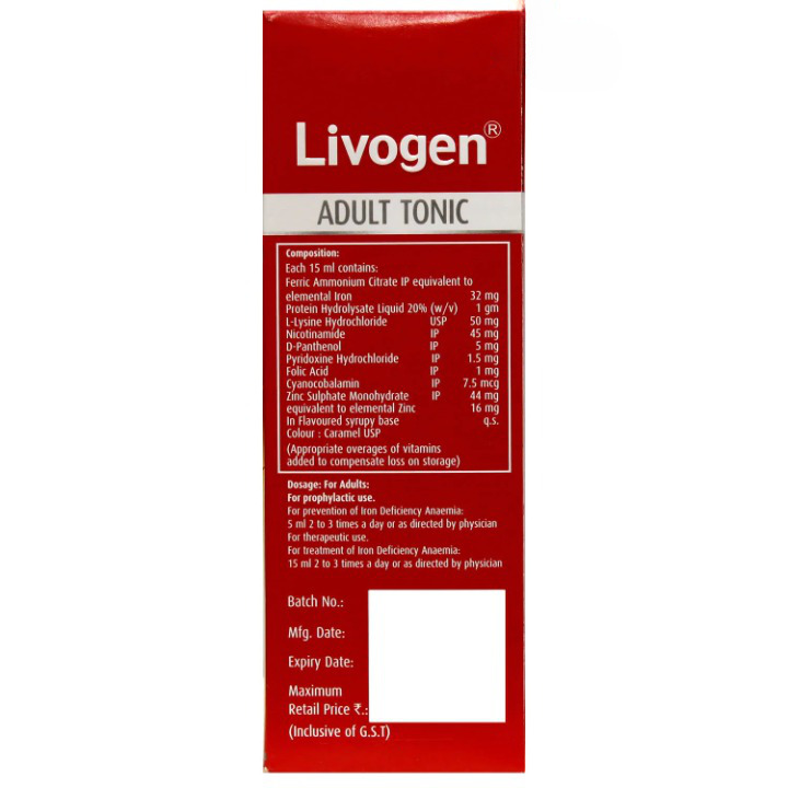 Livogen Adult Tonic 200ml