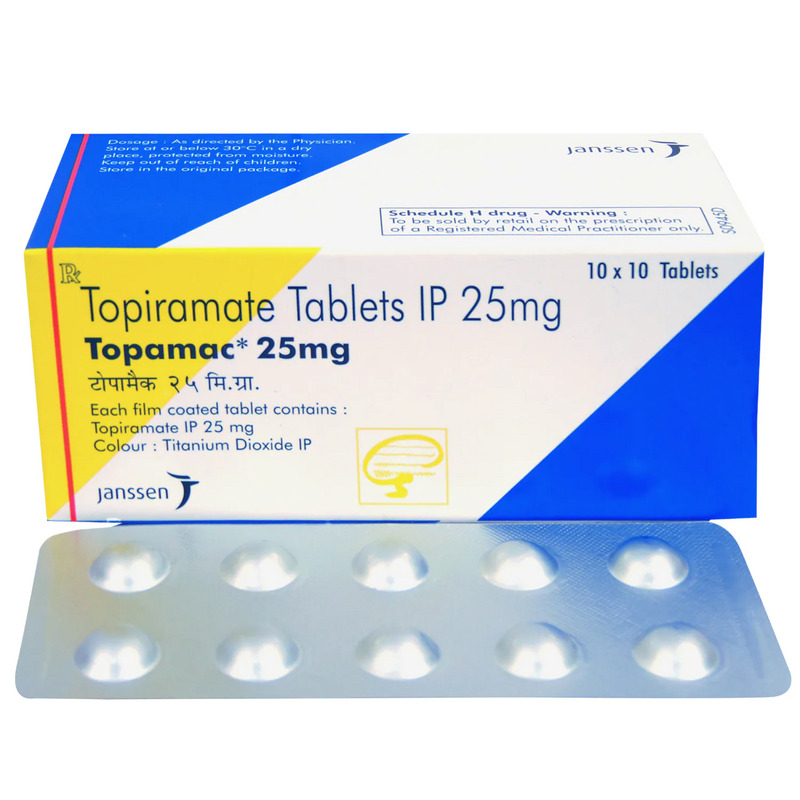 Topamac 25mg Tablet 10's