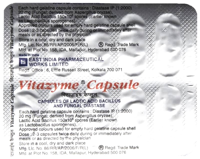 Vitazyme Capsule 10's