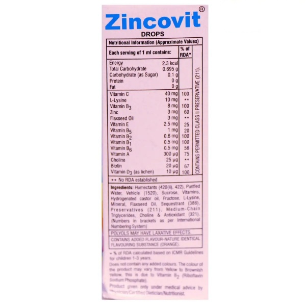 Zincovit Drops 15ml