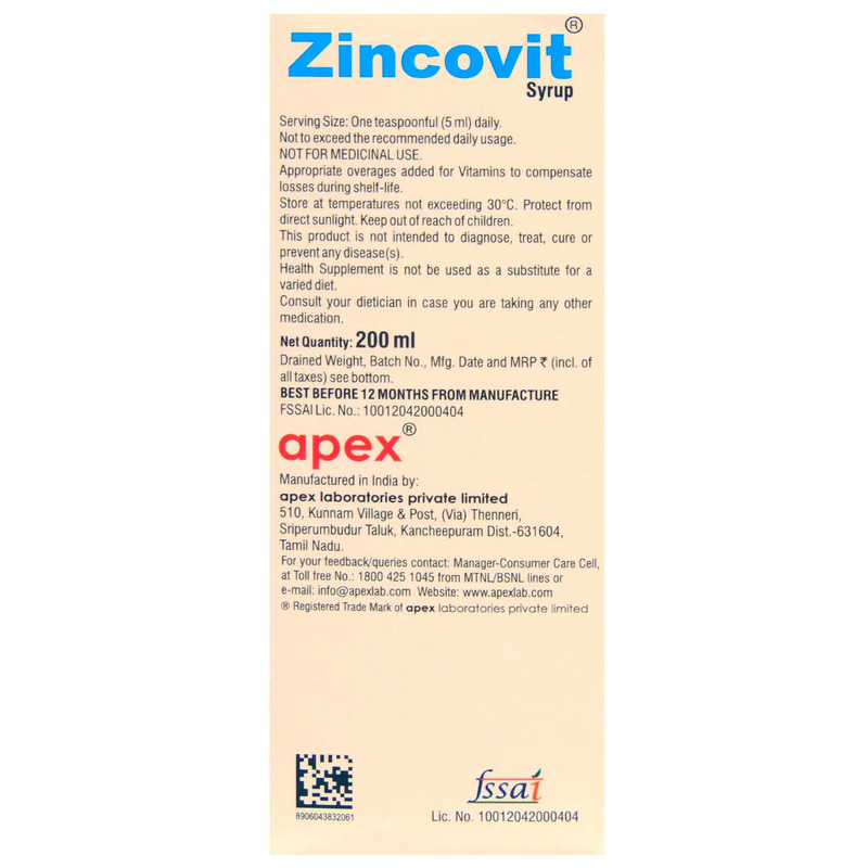 Zincovit Syrup 200ml