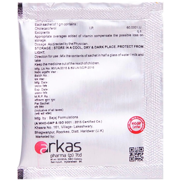 Arkacal D3 60K Sachet 1g