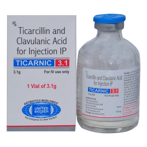 Ticarnic 3.1 Injection (1 Vial)