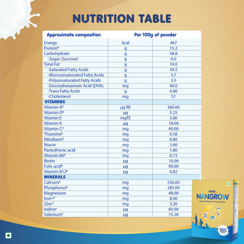 Nestle Nangrow Nutritious Creamy Vanilla Flavoured Milk Drink 400g