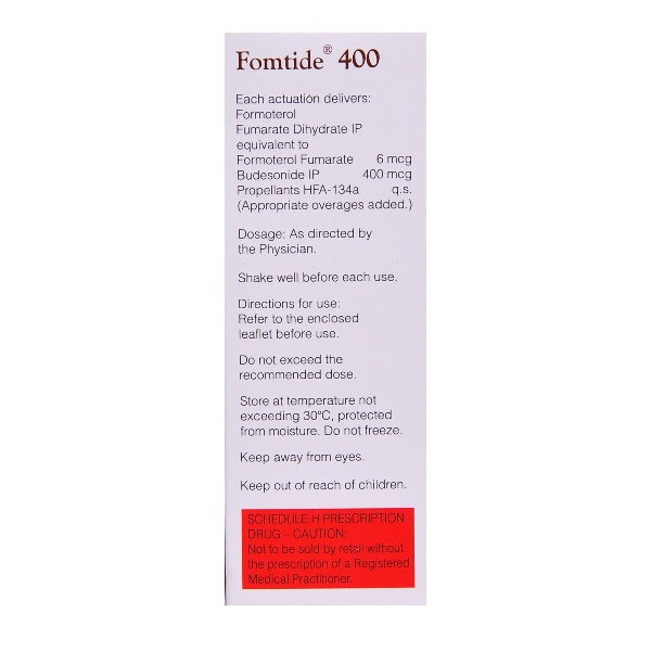 Fomtide 400 CFC Free Inhaler 9.2g 120 MDI