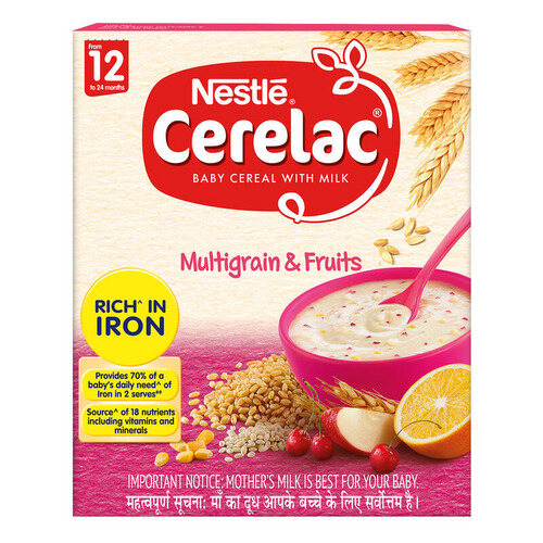 Nestle Cerelac Multigrain & Fruits Baby Cereal with Milk 300g