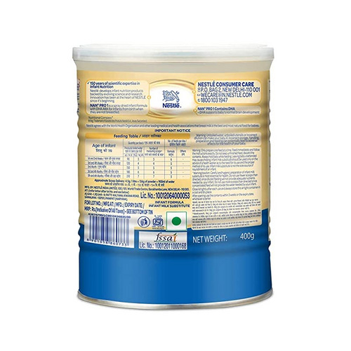 Nestle Nan Pro 1 Infant Formula Tin 400g (upto 6 months)