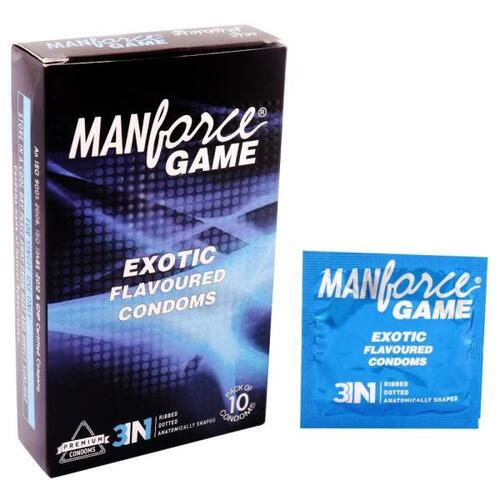 Manforce Game Exotic Flavoured Condoms 10's