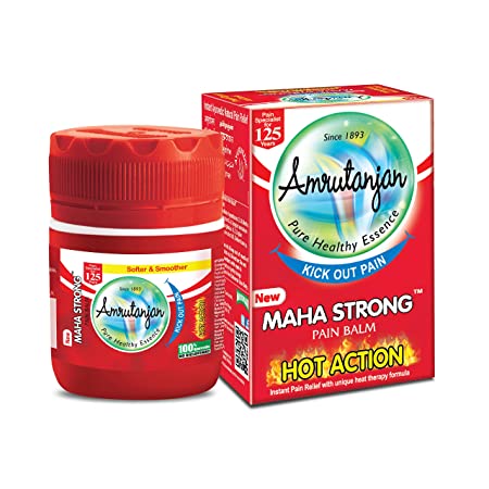 Amrutanjan New Maha Strong Pain Balm (Red) 8ml