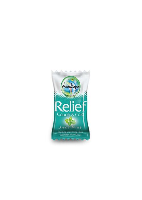 Amrutanjan Relief Cough & Cold Swas Mint Drops 30's