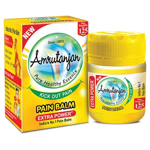 Amrutanjan Extra Power Pain Balm (Yellow) 8ml