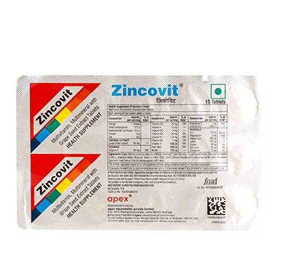 Zincovit Tablet 15's