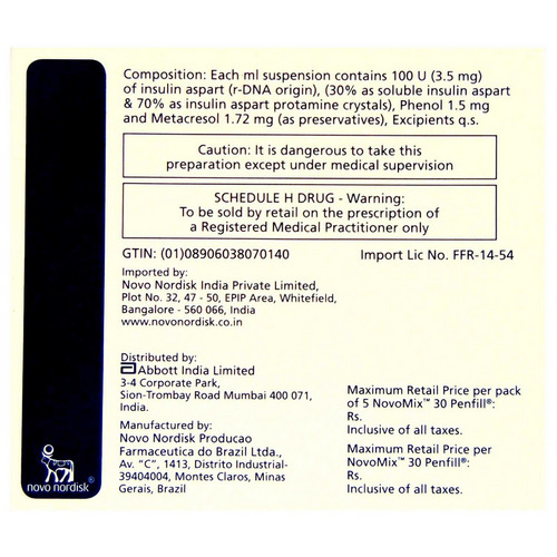 NovoMix 30 100IU/ml Penfill 3ml