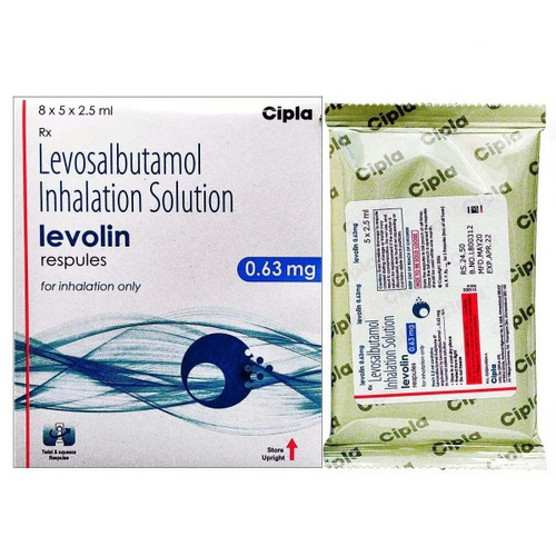 Levolin 0.63mg Respules 2.5ml